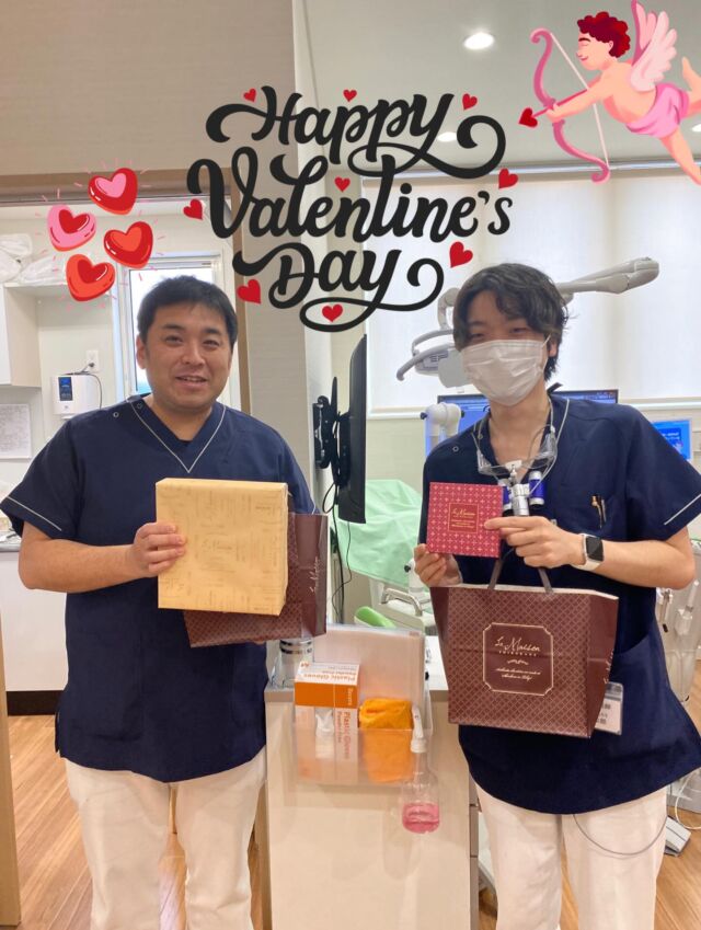 こんにちは！たかはし歯科クリニックです💘
🍫ハッピーバレンタイン🍫

今日はバレンタインなので、男性ドクターにスタッフからチョコをプレゼントさせていただきました🫶💕

いつもありがとうございます😊

#バレンタイン#歯医者